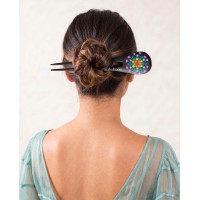 Painted Wooden Hair Stick